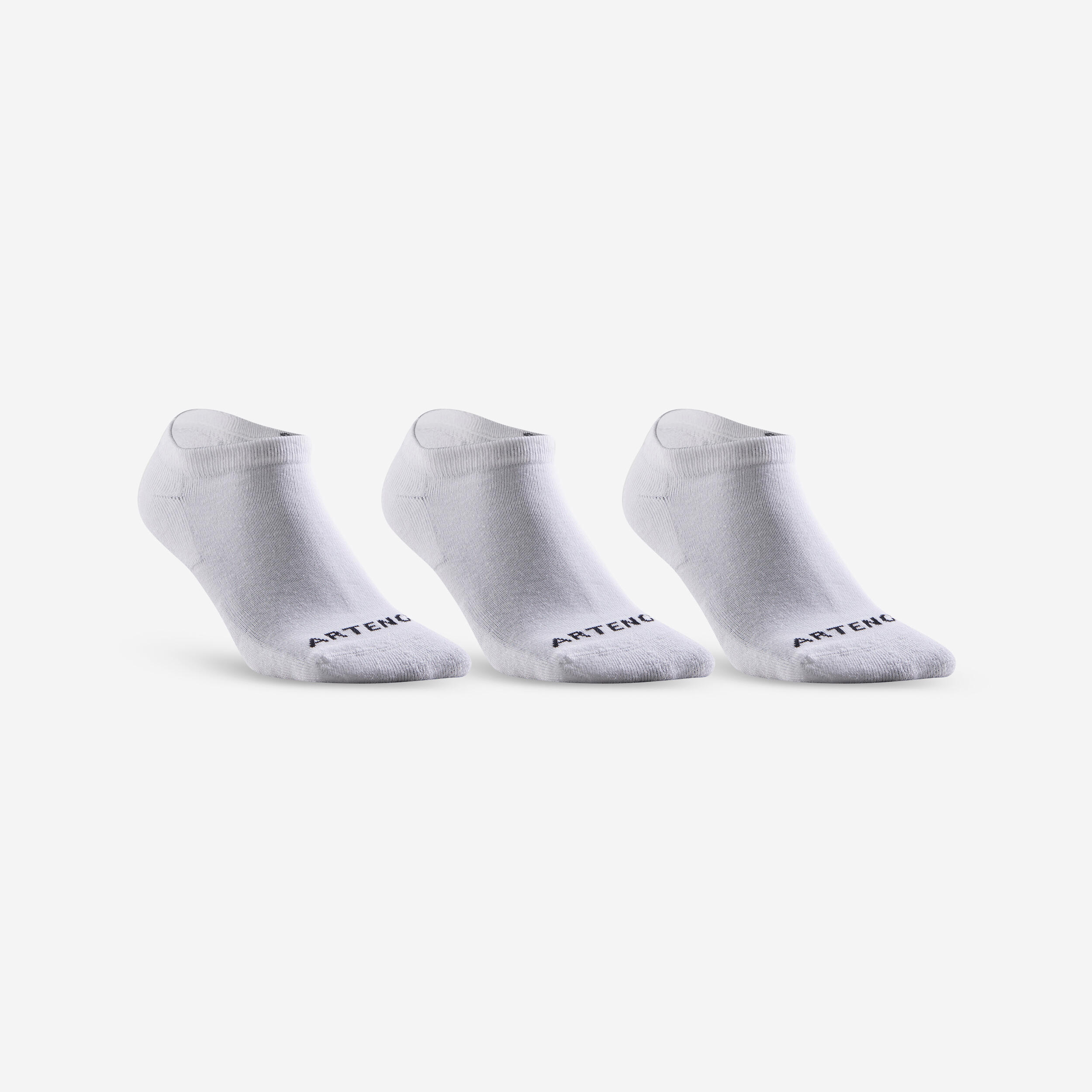 RS 100WHITE LOW TENNIS SOCKS SET OF 3