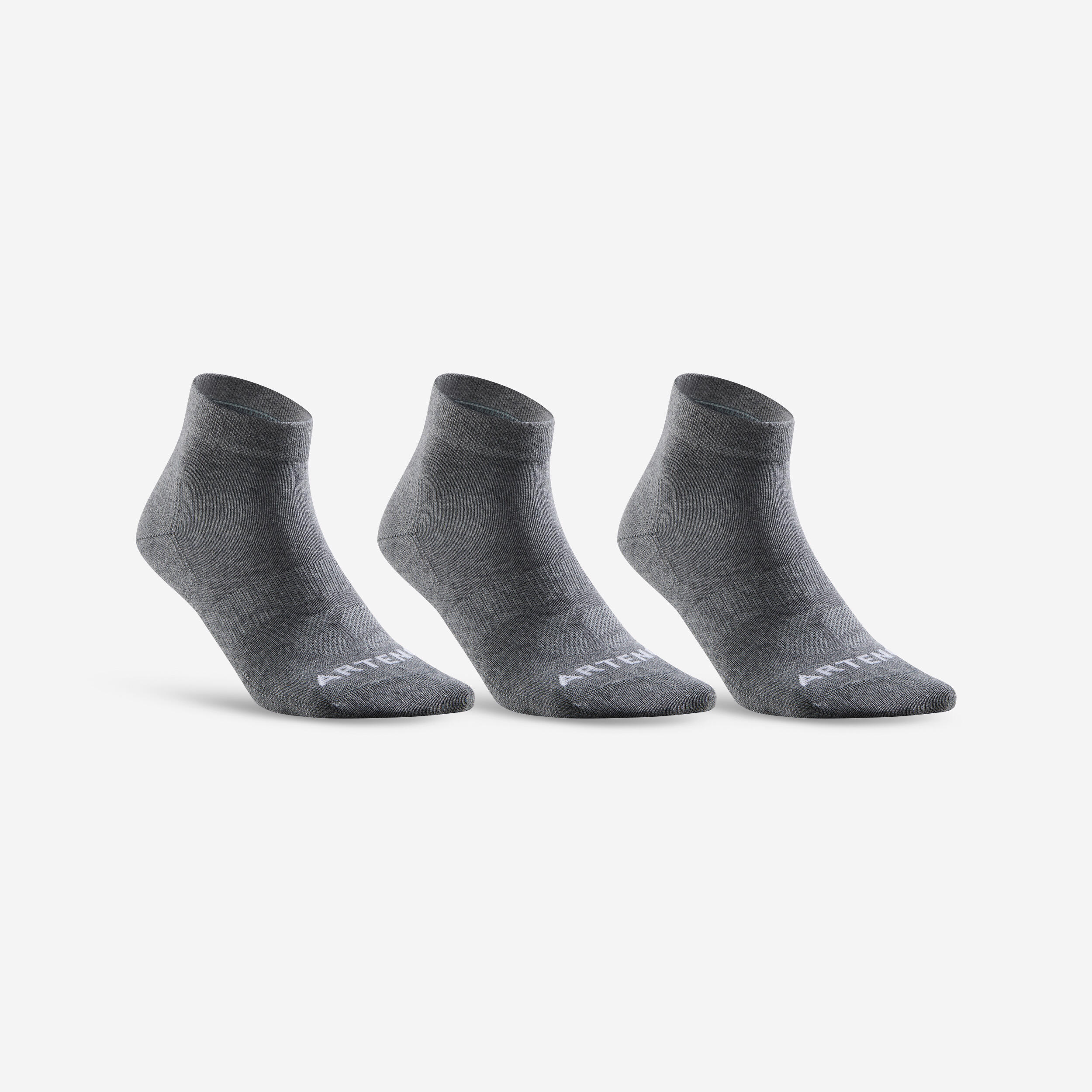 ARTENGO RS 160 Mid Sport Socks Tri-Pack - Dark Grey