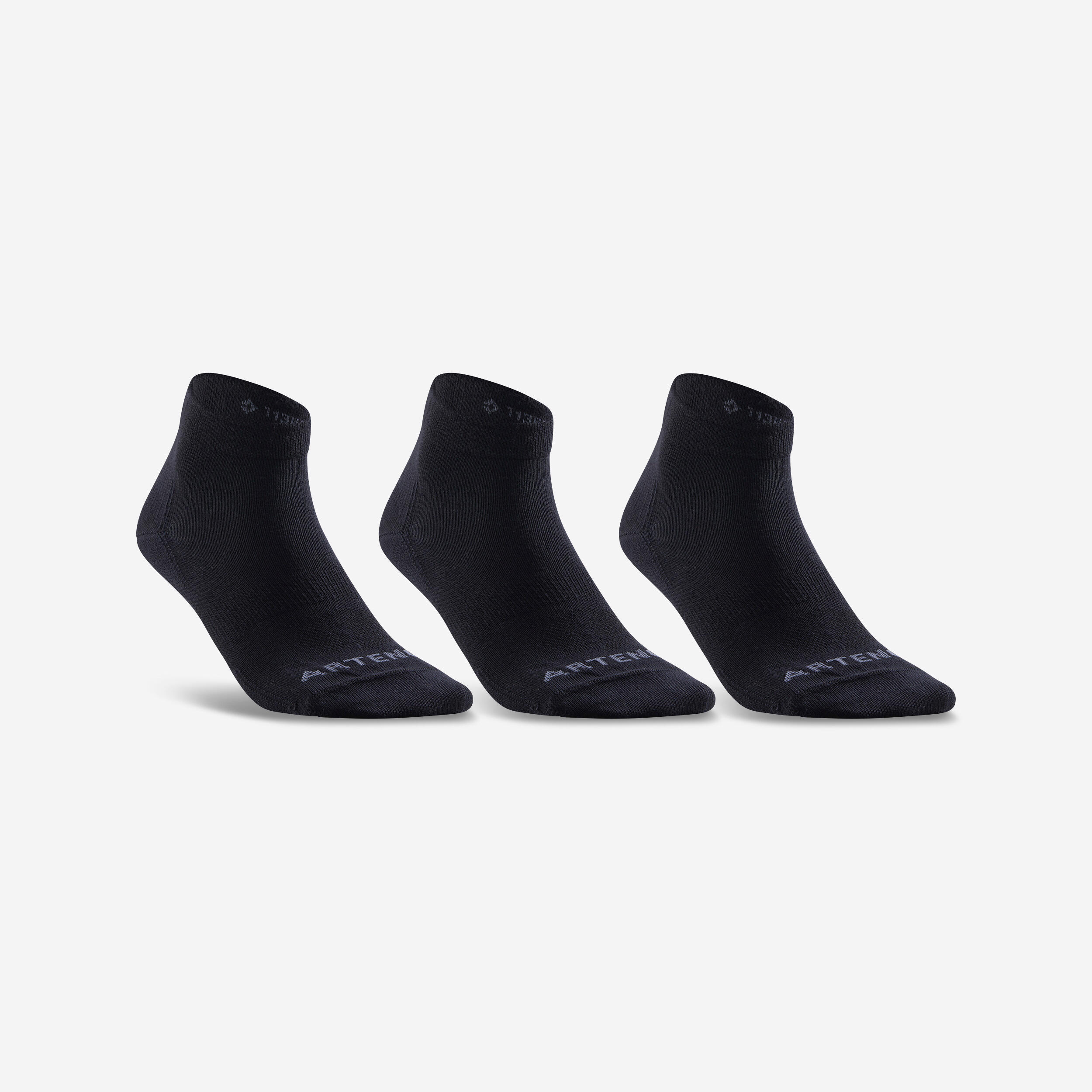 krautwear® Calcetines hasta la rodilla con 3 rayas blanco y negro Talla única 