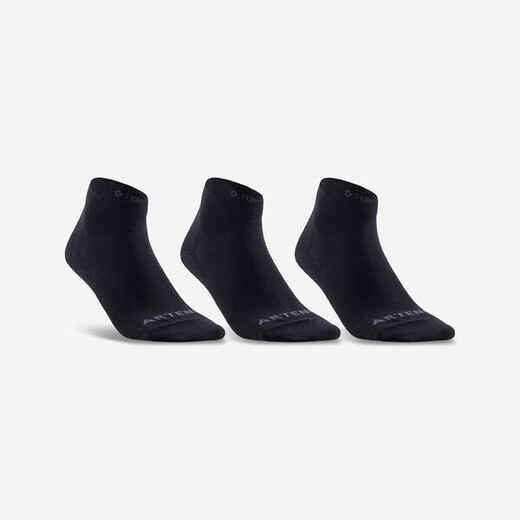 
      Športové ponožky RS 160 stredne vysoké 3 páry čierne
  