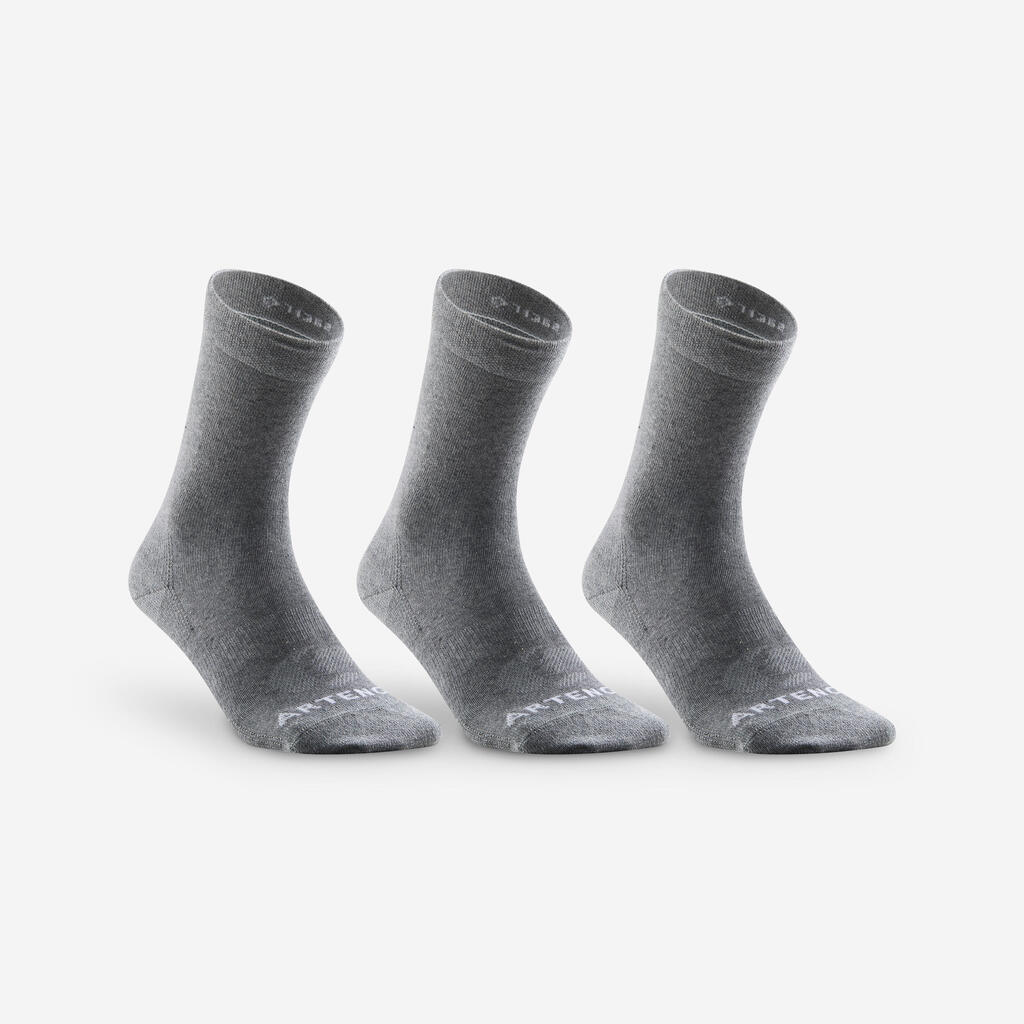 Tennissocken High 3er-Pack - RS 160 marineblau/braun/grün mit Logo