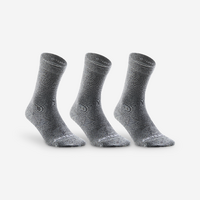 CHAUSSETTES DE SPORT HAUTES RS 160 GRIS LOT DE 3