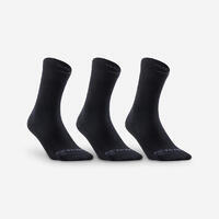 CHAUSSETTES DE SPORT HAUTES  RS 160 NOIR LOT DE 3