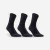Športové ponožky RS 160 vysoké 3 páry čierne