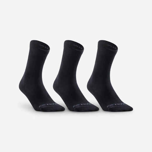Športové ponožky RS 160 vysoké 3 páry biele