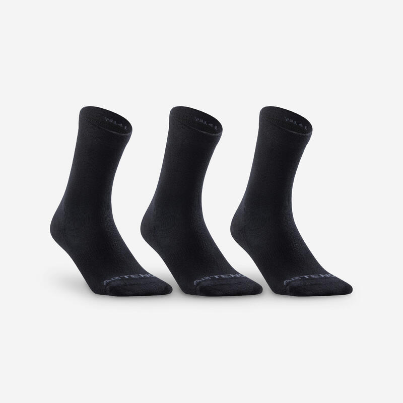 CALCETINES LARGOS DE DEPORTE RS 160 NEGRO LOTE DE 3 PARES