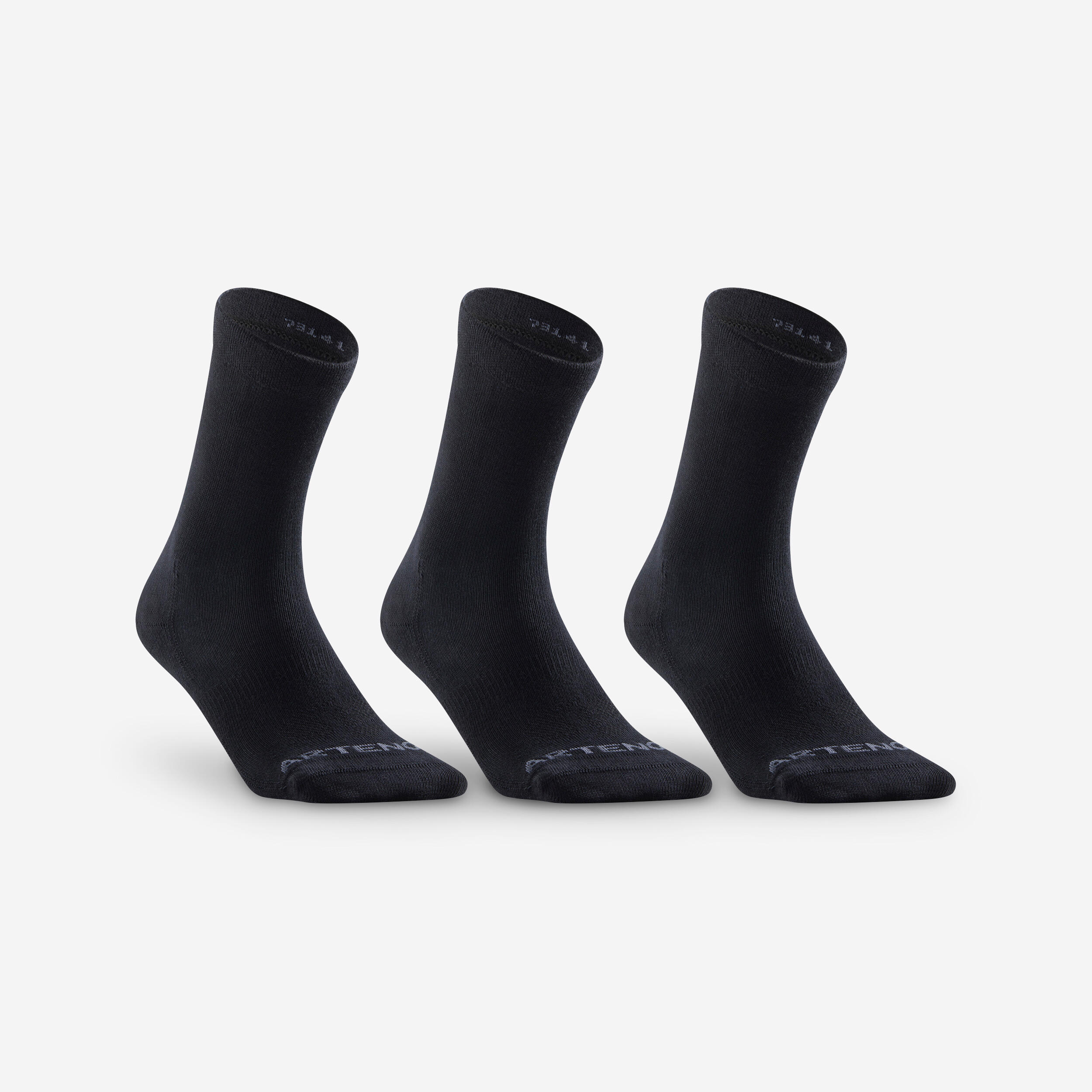 Calze lunghe adulto RS 160 nere x3 ARTENGO | DECATHLON