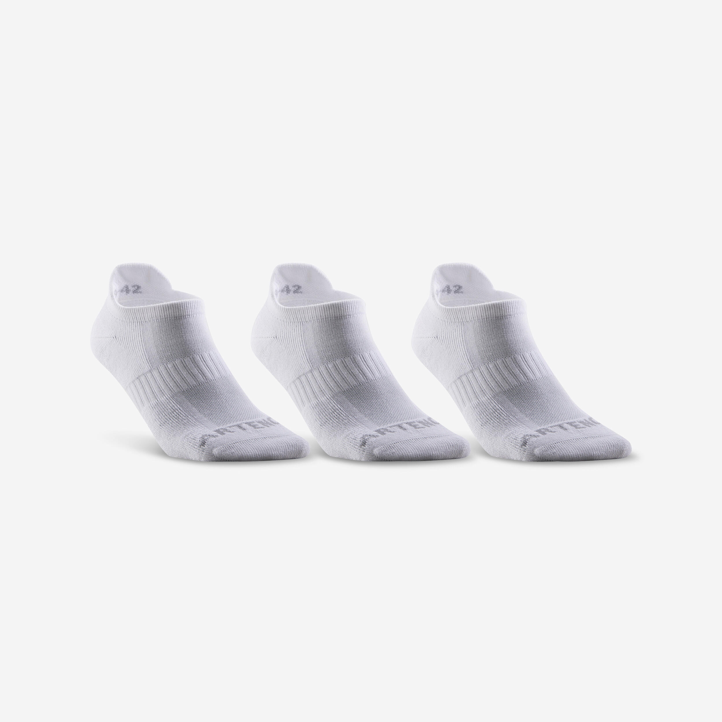 Low Tennis Socks Tri-Pack - RS 500 White - ARTENGO