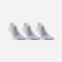 Calcetines cortos de tenis Pack de 3 Artengo RS 500 blanco