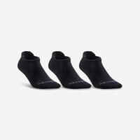 Calcetines cortos de tenis Pack de 3 Artengo RS 500 negro