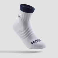 Kids' Mid Sports Socks RS 500 Tri-Pack - White