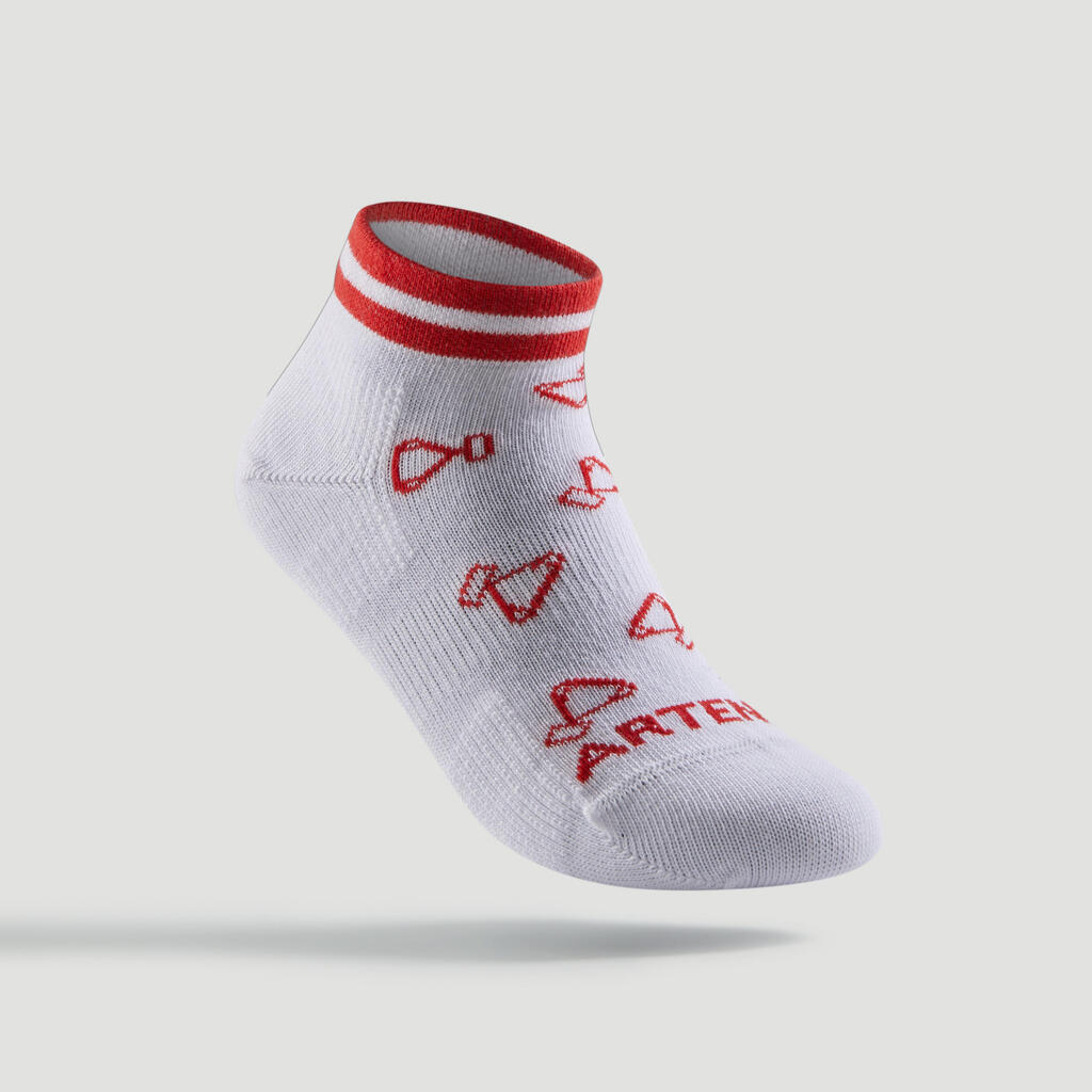 Tennissocken Kinder - RS 160 Mid 3er-Pack weiss