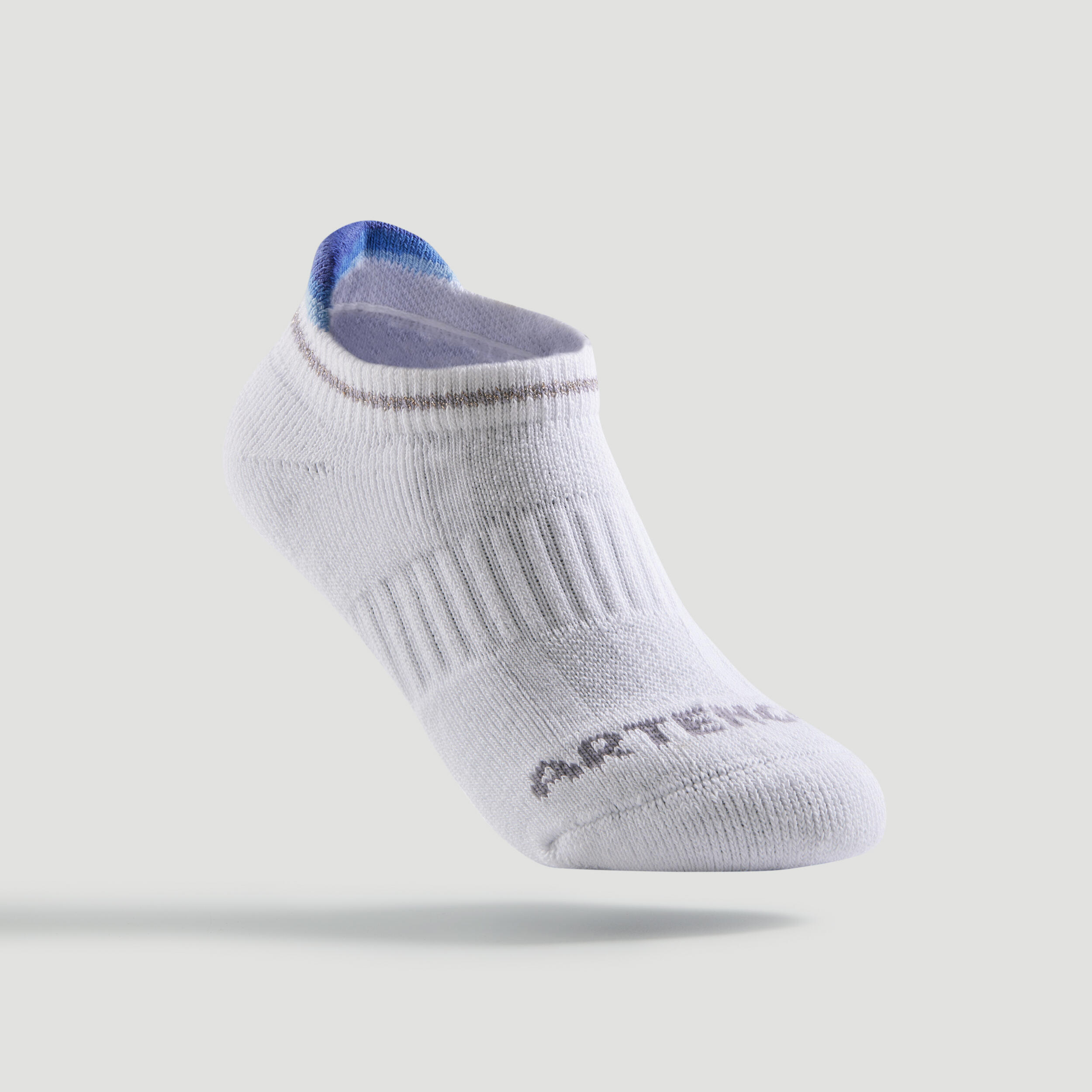 Kids' Low Tennis Socks Tri-Pack RS 500 - Blue/White/Pink 3/8