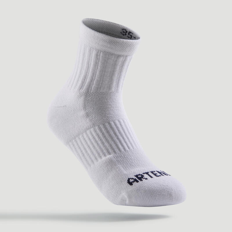 Çocuk Tenis Çorabı - Orta Boy Konçlu - 3 
 Çift - Pembe / Beyaz / Mavi - RS500