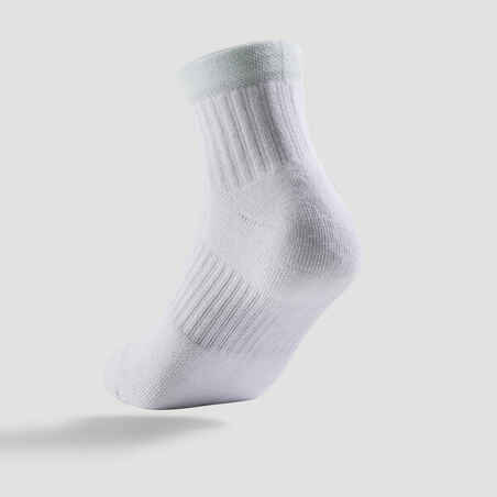 Kids' Mid Sports Socks RS 500 Tri-Pack - White