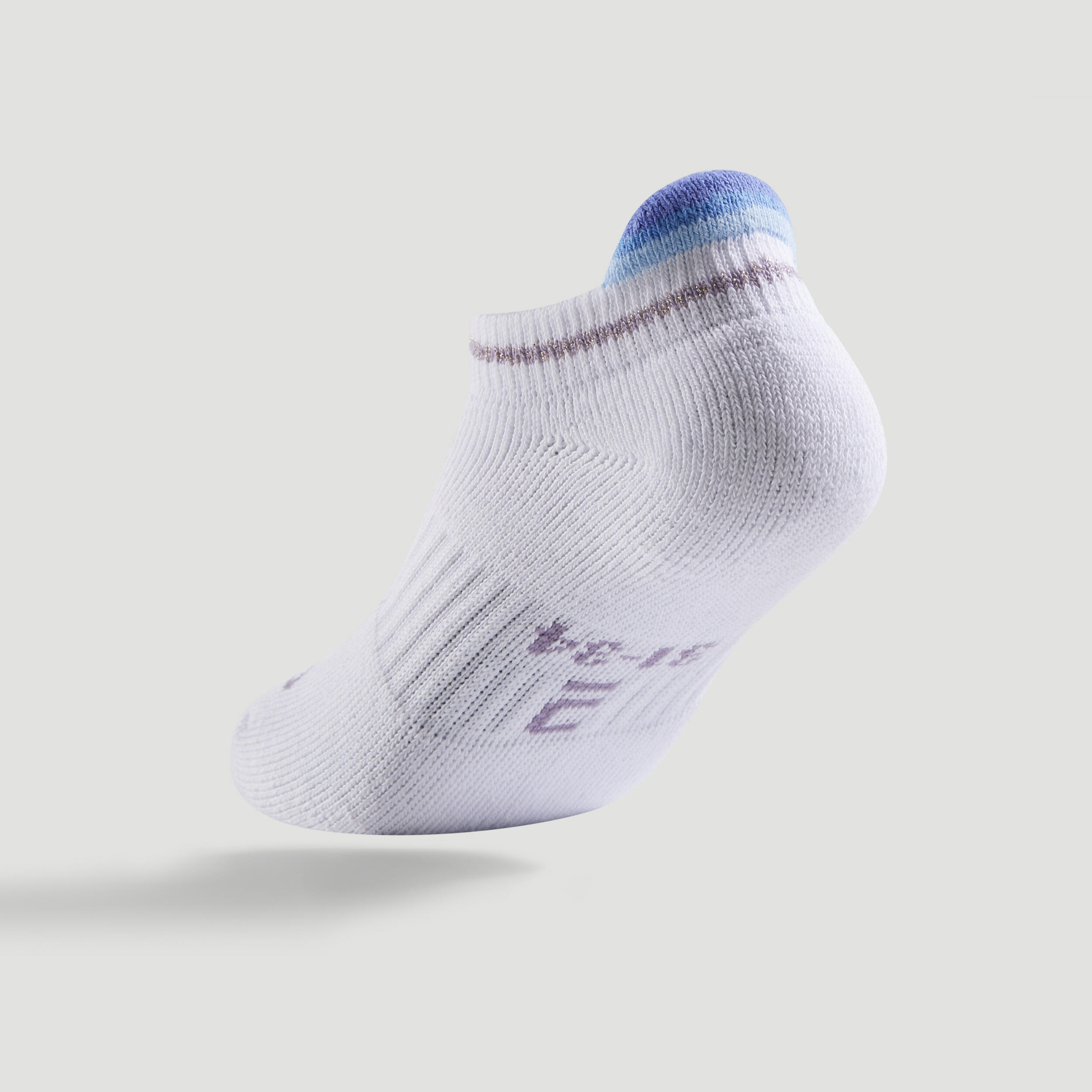 Kids' Low Tennis Socks Tri-Pack RS 500 - Blue/White/Pink 6/8