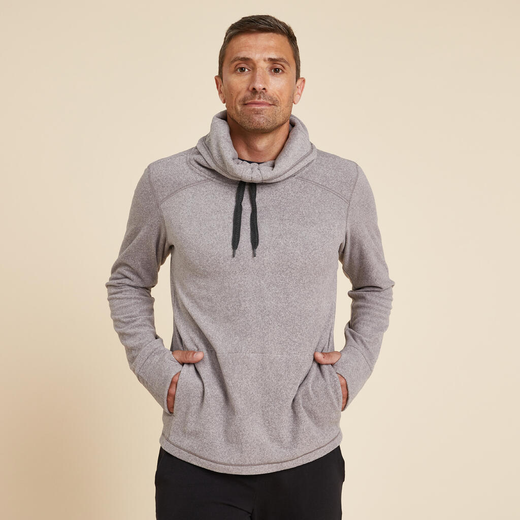 Men's Fleece Yoga Sweatshirt - Dark Grey