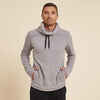 Yogasweatshirt Fleece Herren dunkelgrau