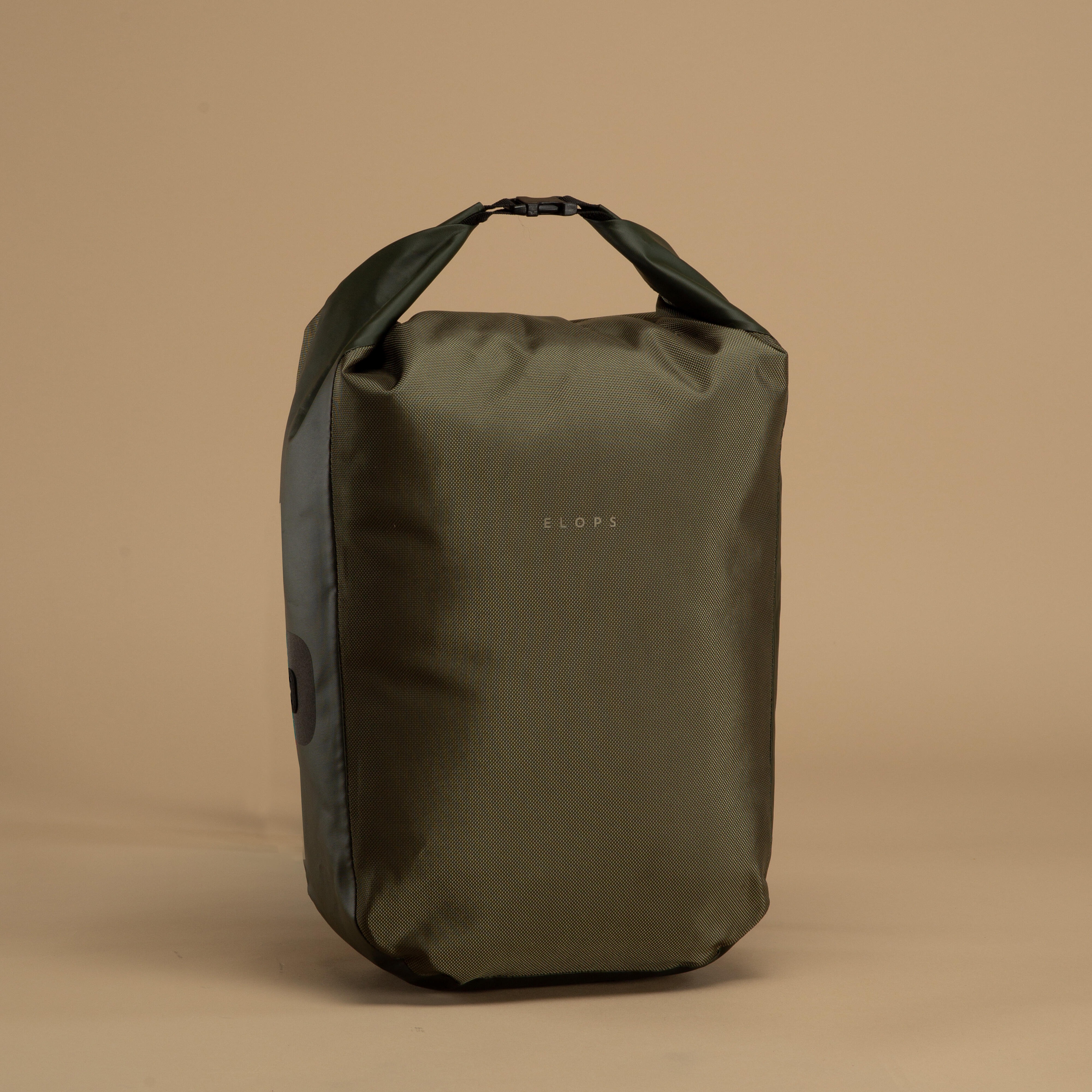 Waterproof Pannier Rack Bike Bag 500 20L Black ELOPS