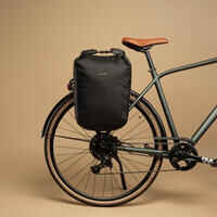 500 Waterproof Pannier Rack Bike Bag 20L - Black