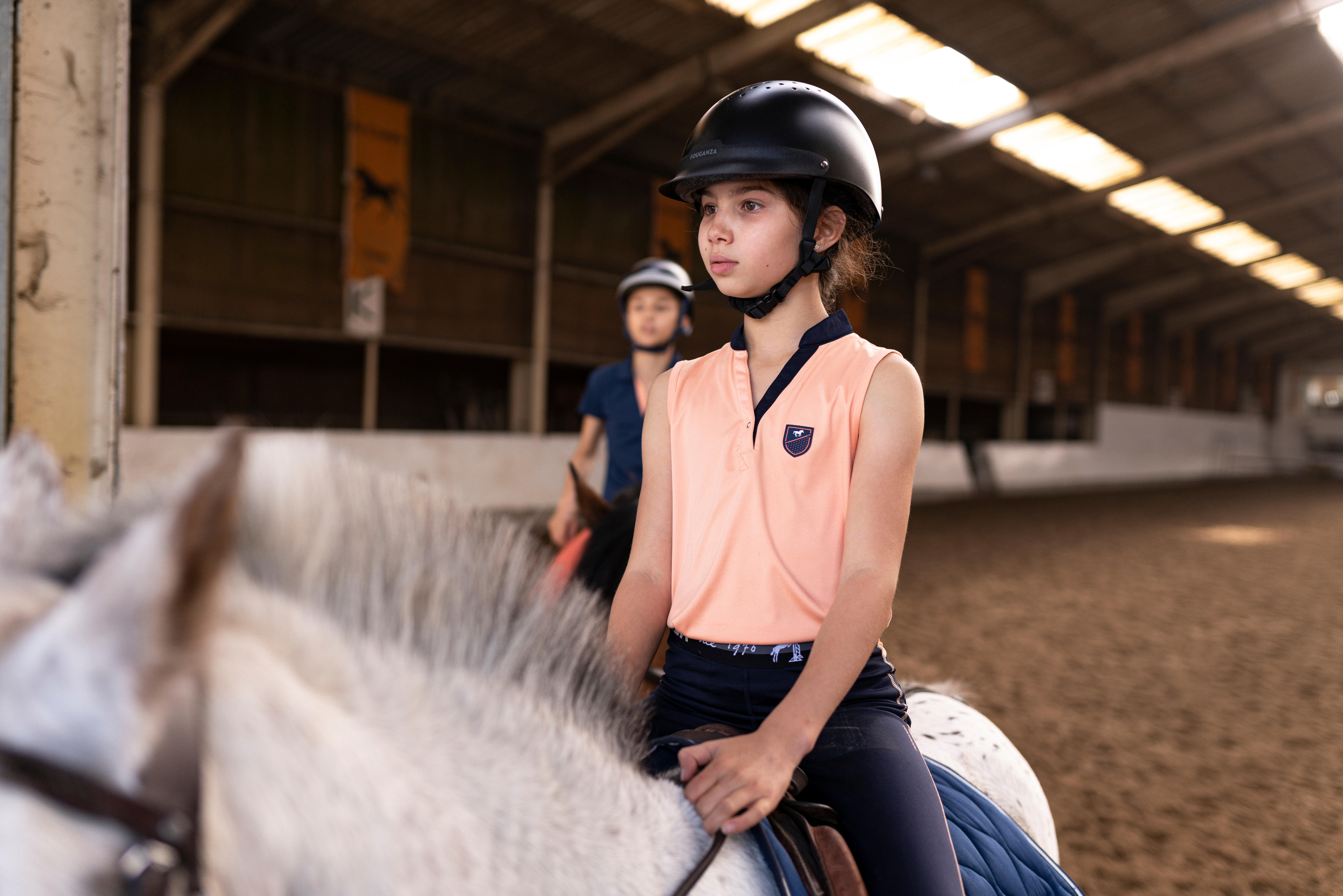 Casque d'équitation - 100 noir - FOUGANZA