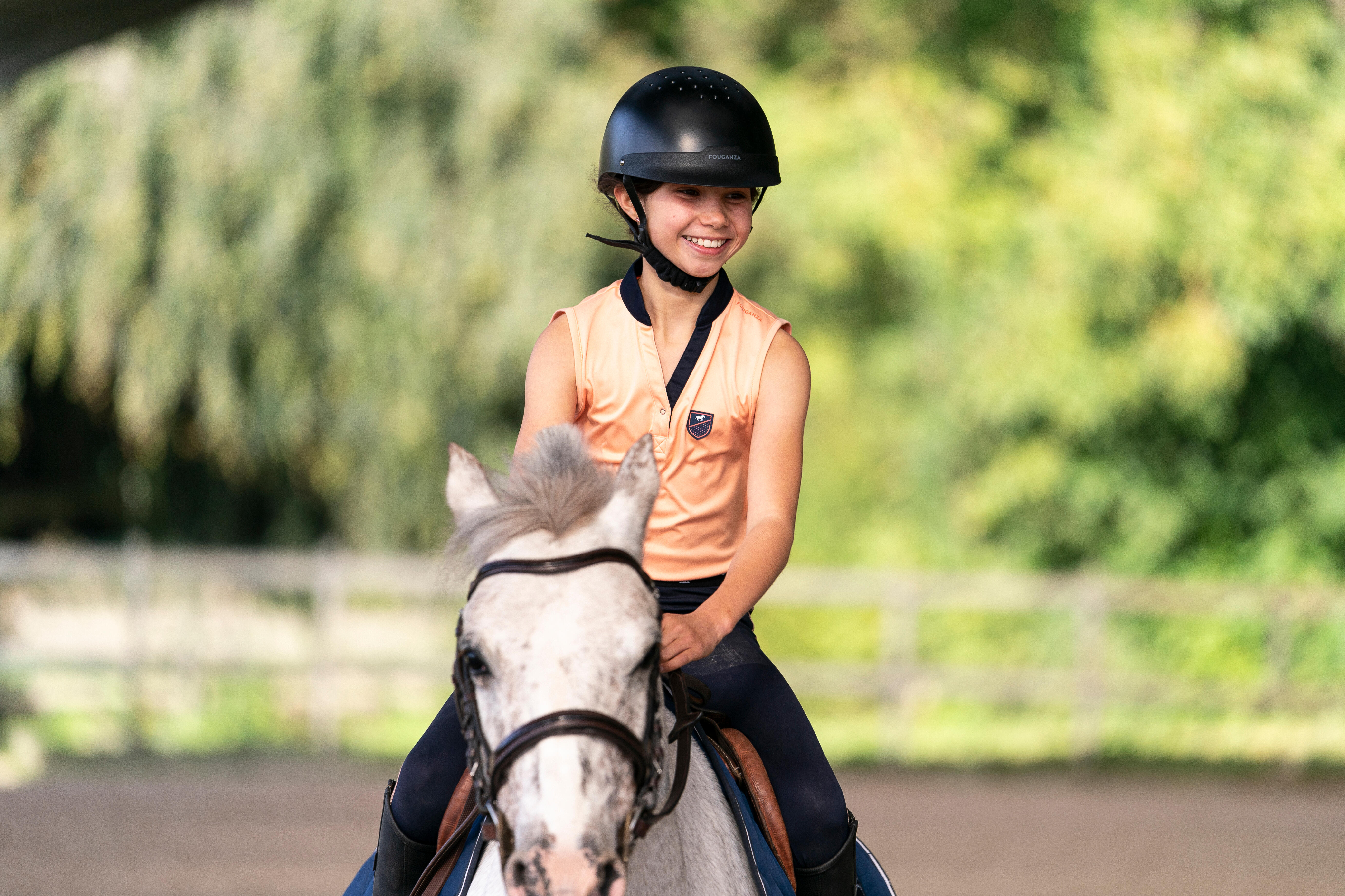 Casque d'équitation - 100 noir - FOUGANZA