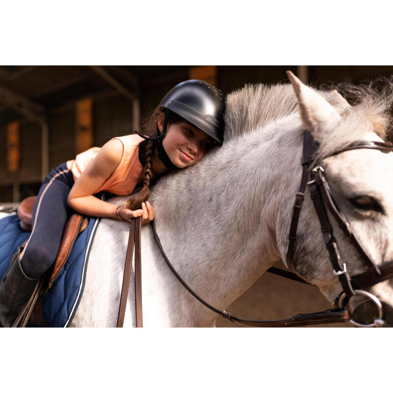 Casque équitation Adulte et Enfant - 100 noir