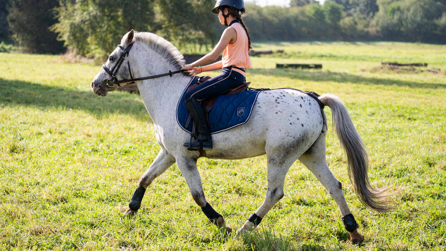 Mädchen auf einem Pferd