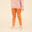 Legging bébé coton - Basique Ocre/Rose avec motifs