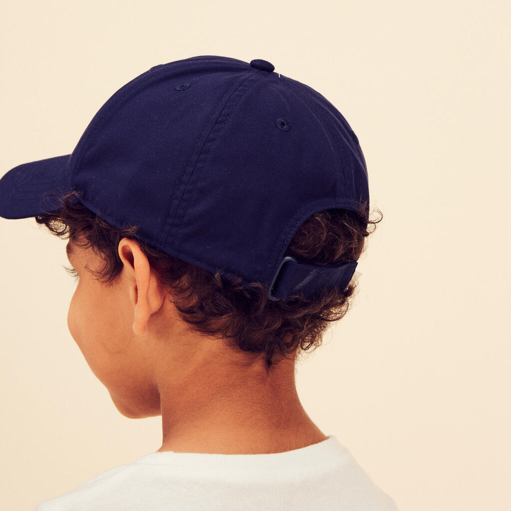 Kids' Cap 500 - Blue with Patterns