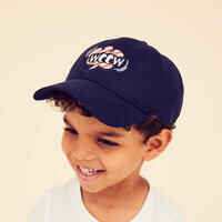 Kids' Cap 500 - Navy Blue with Motifs