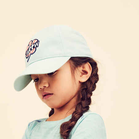 Kids' Cap 500 - Turquoise with Motifs