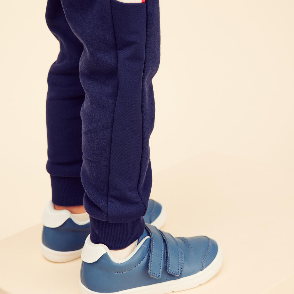 Detské nohavice 500 nastaviteľné modré 