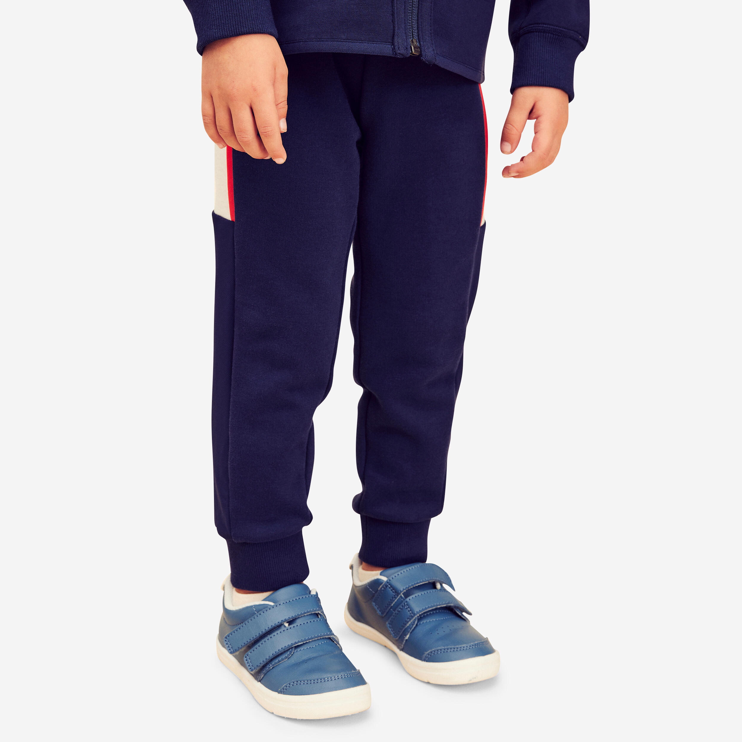 Pantaloni traspiranti regolabili per bambini - 500 blu navy