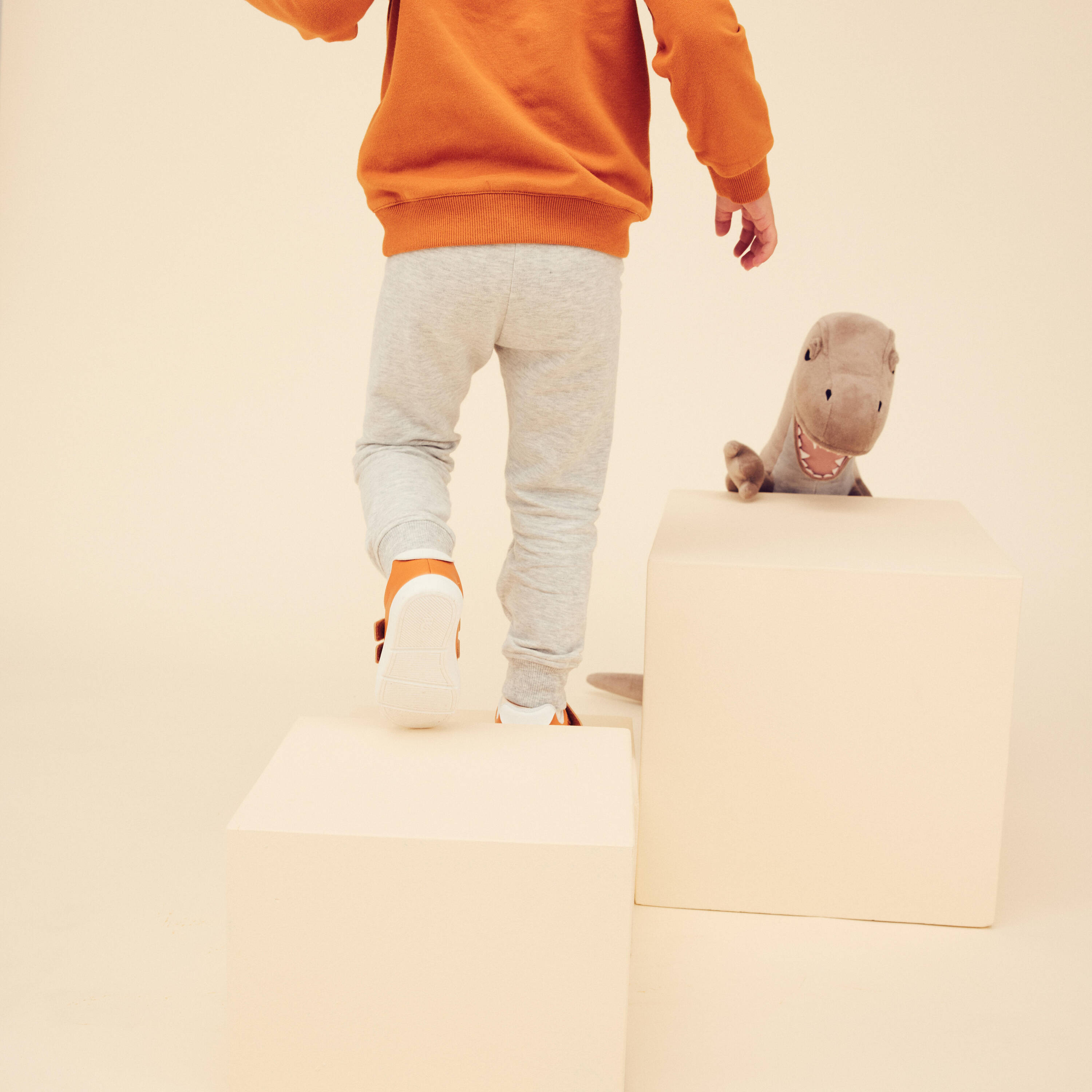 Kids' Basic Regular-Fit Bottoms - Grey -  2