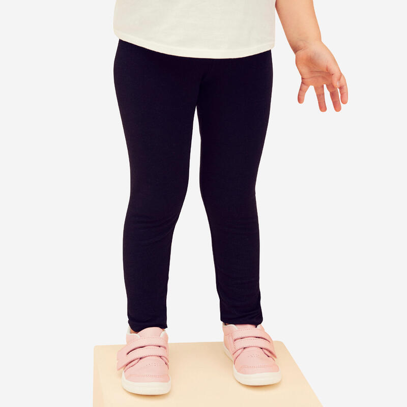 Basic legging voor kinderen katoen zwart