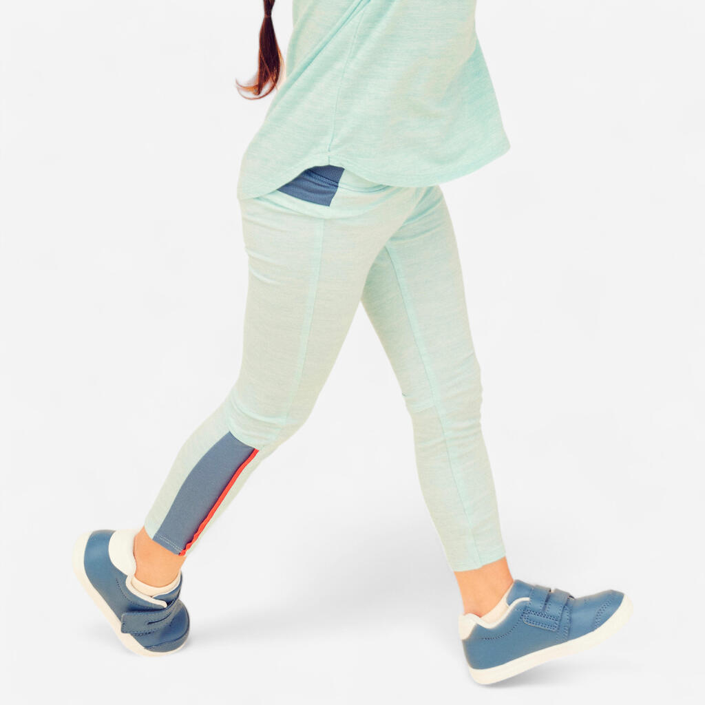 Legging ajustable respirant enfant - 500 Turquoise