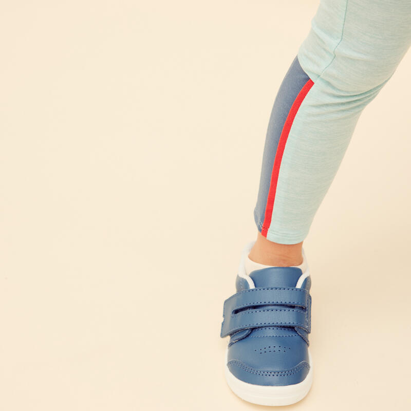 Ademende verstelbare legging voor kinderen 500 turquoise