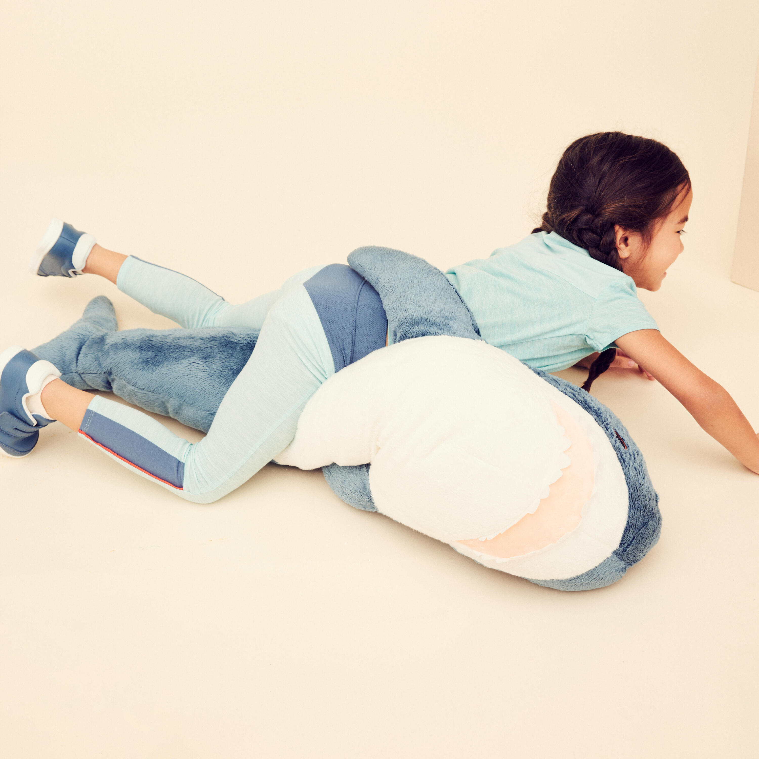 Kids' Adjustable Breathable Leggings 500 - Turquoise 6/6