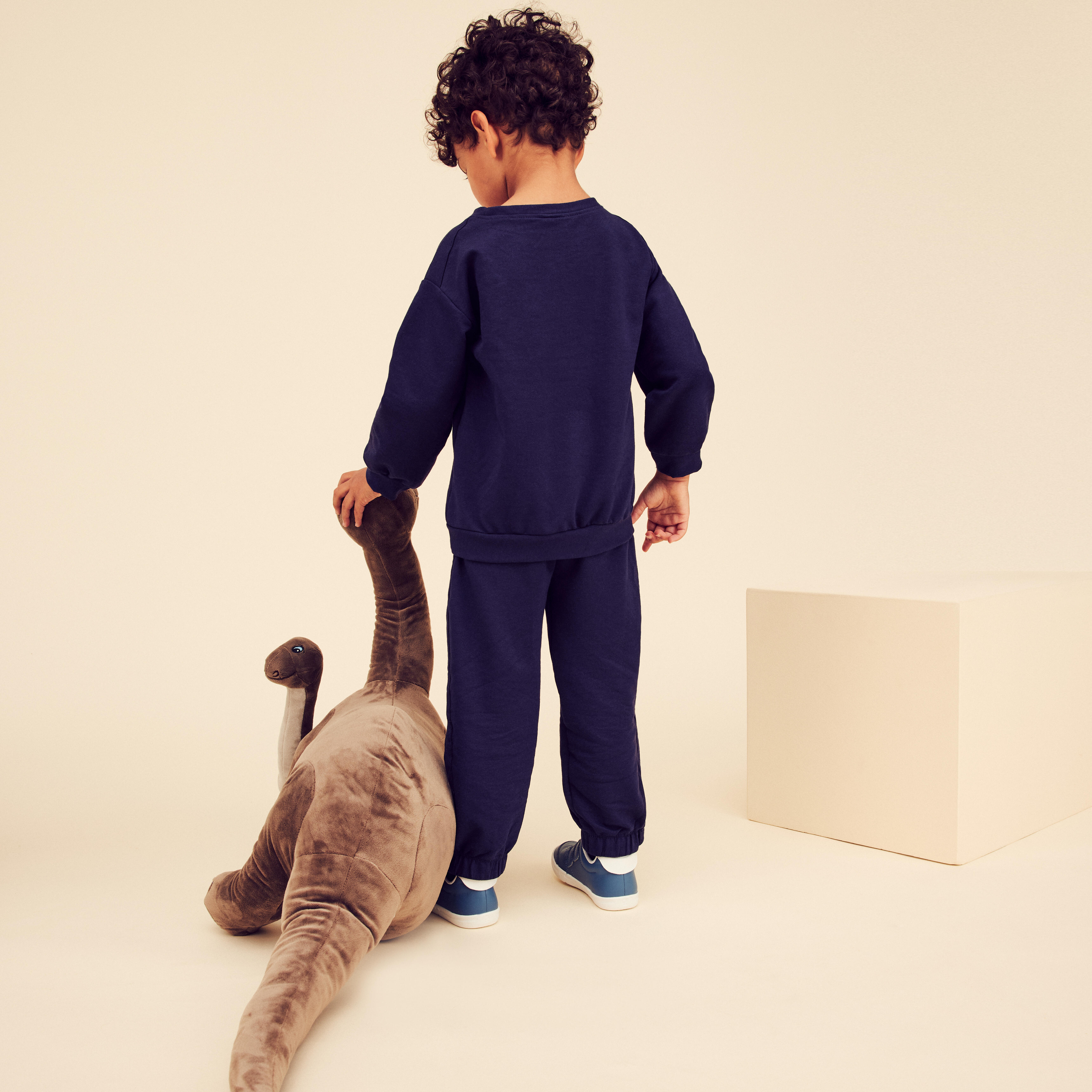 Kids' Jogging Pants - Navy - Navy blue - Domyos - Decathlon