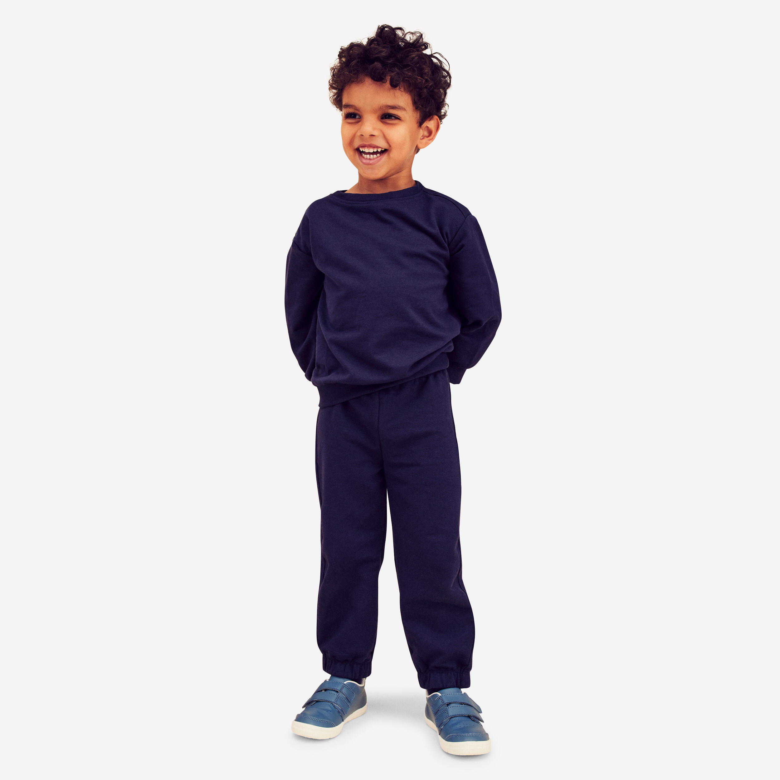 Kids' Basic Baby Gym Tracksuit - Navy Blue