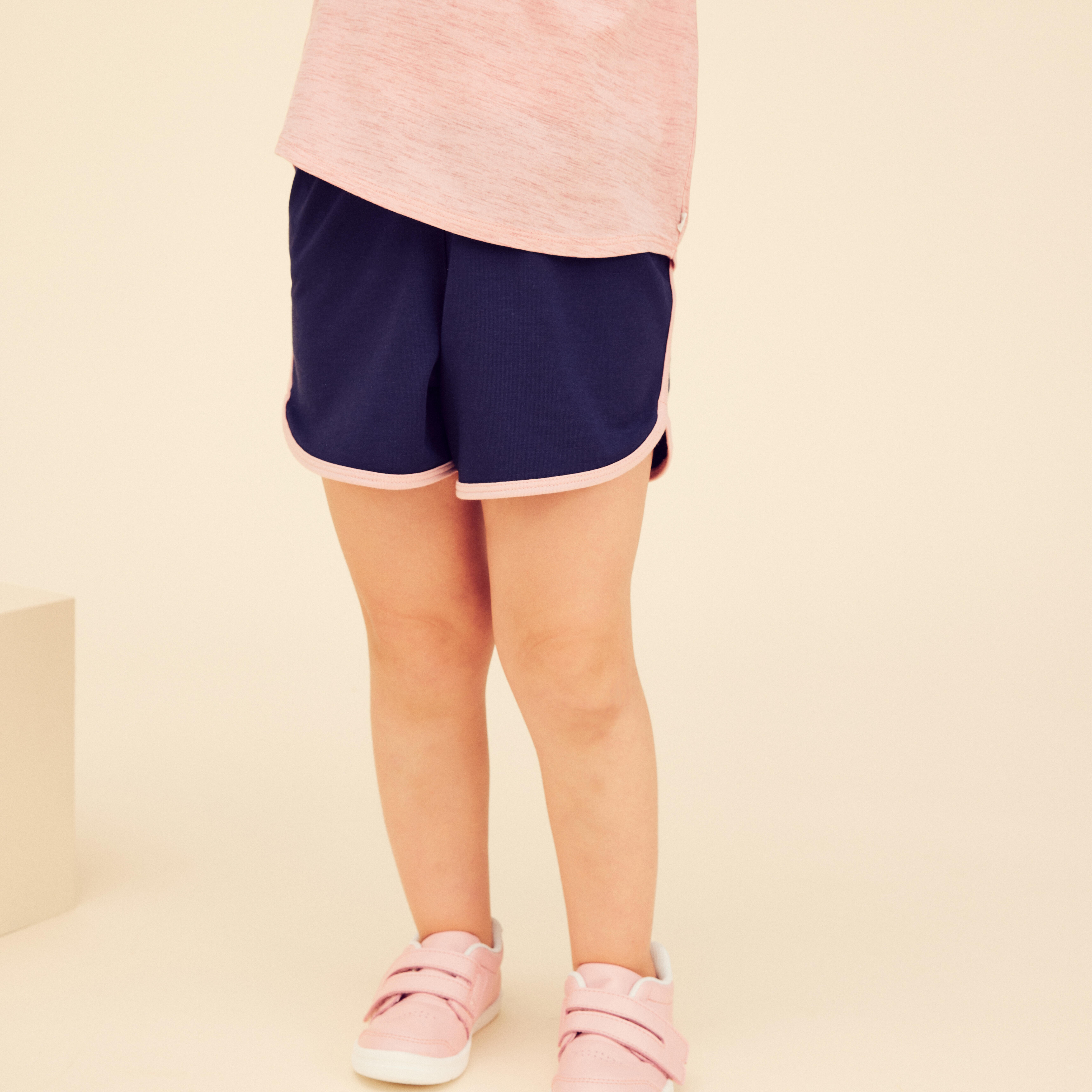 Pantaloncini regolabili traspiranti per bambini - 500 Navy