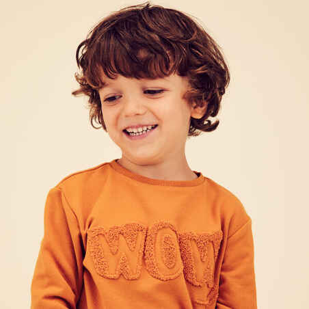 Kids' Sweatshirt Basic - Ochre with Motifs