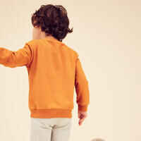 Kids' Sweatshirt Basic - Ochre with Motifs