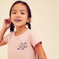 T-shirt bébé coton - basique rose