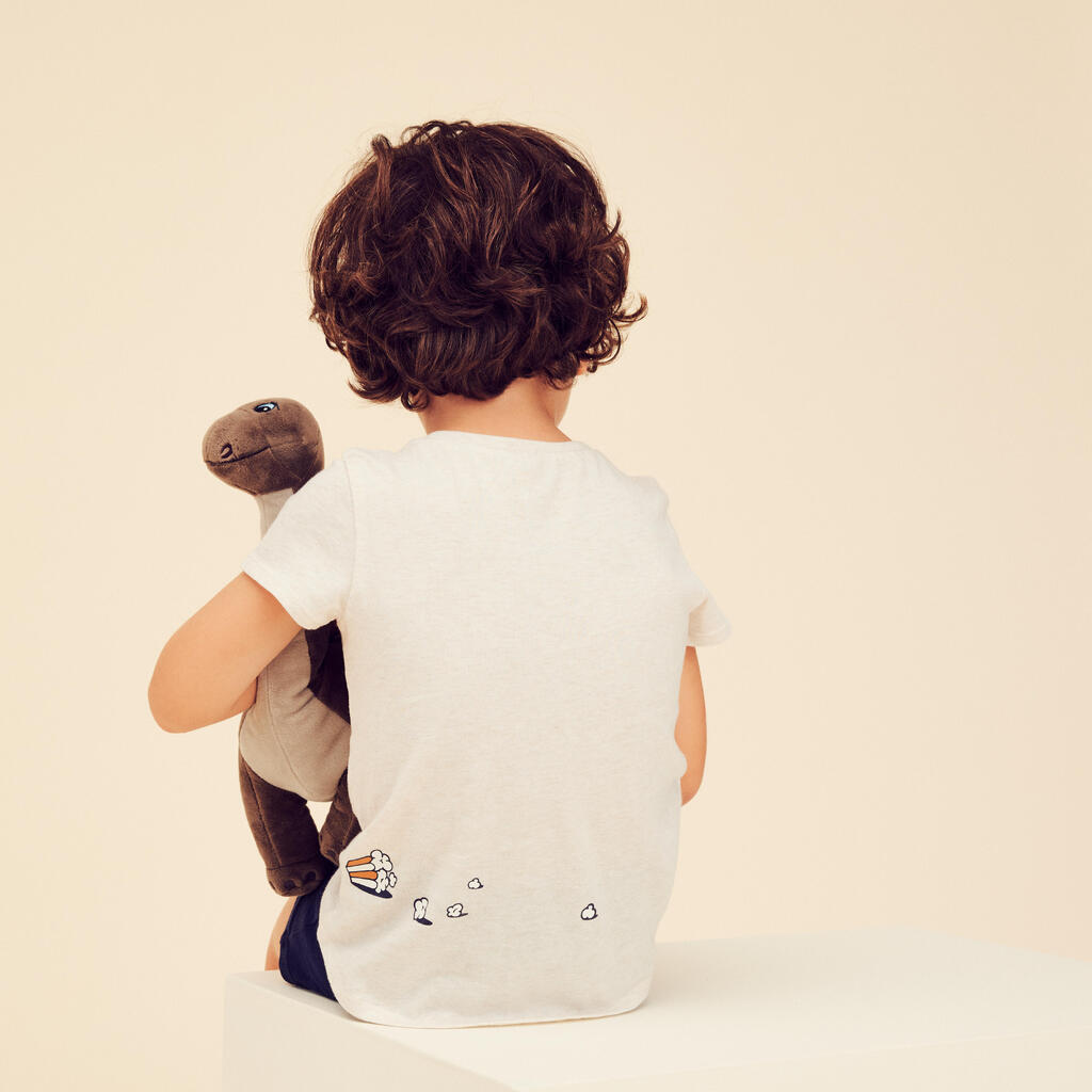 Kids' Basic Cotton T-Shirt - Brown