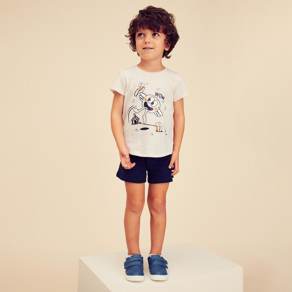 Kids' Basic Cotton T-Shirt - Brown