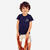 T-shirt multisport coton enfant mixte, bleu marine