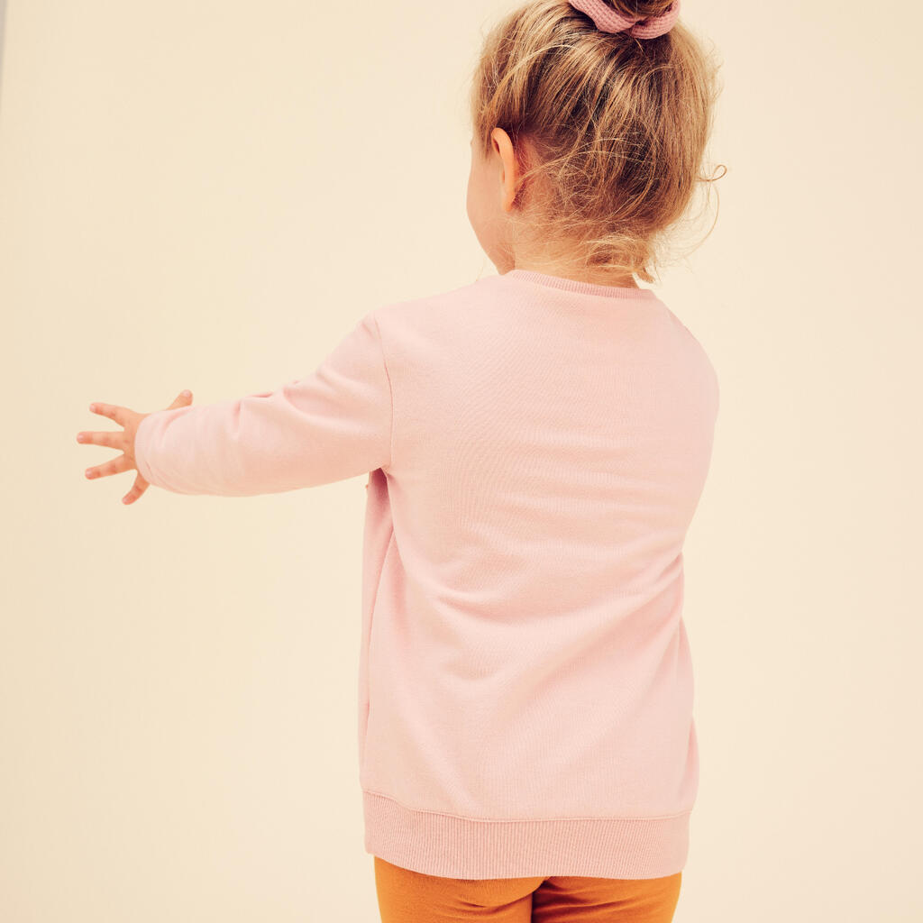 Kids' Sweatshirt Basic - Pink with Motifs