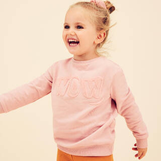 Kids' Sweatshirt Basic - Pink with Motifs